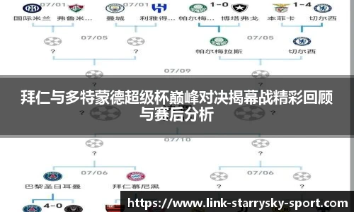 拜仁与多特蒙德超级杯巅峰对决揭幕战精彩回顾与赛后分析